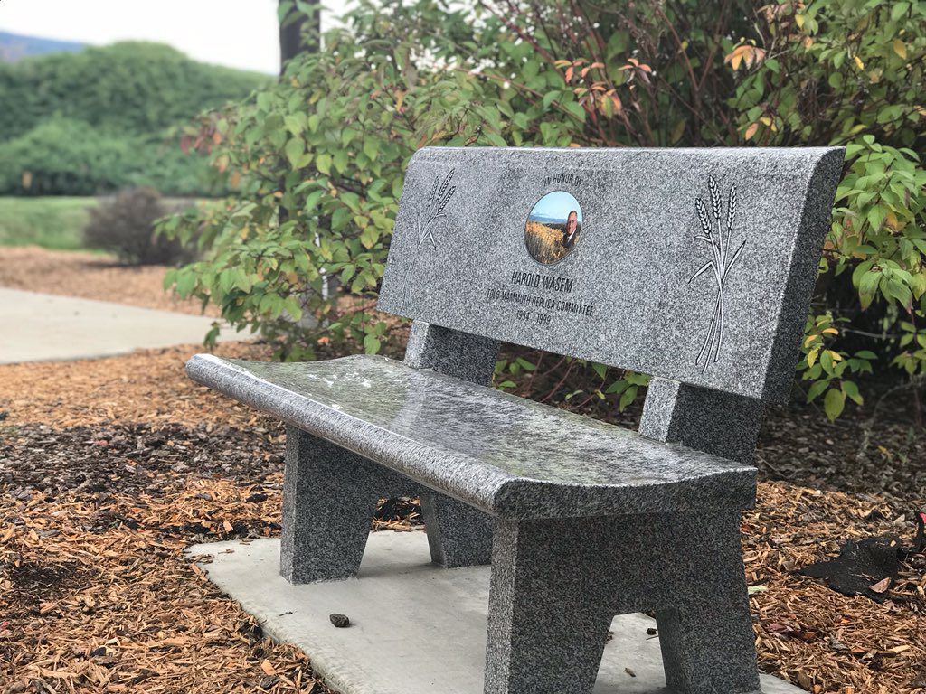Harold Wasem memorial bench placed in Eimers Park